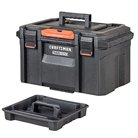 pro stainless steel double stack tool box|CRAFTSMAN TRADESTACK Tool Box, Waterproof .